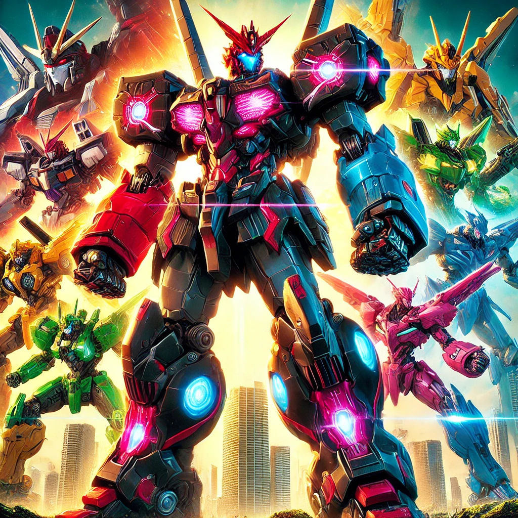 Portada del cómic: El grupo de cyberninjas posando como héroes.